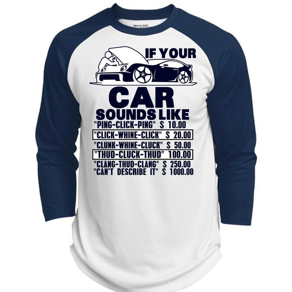 If Your Car Sounds Like T Shirt, I Love Mechanic T Shirt, Awesome T-Shirts  (Polyester Game Baseball Jersey)