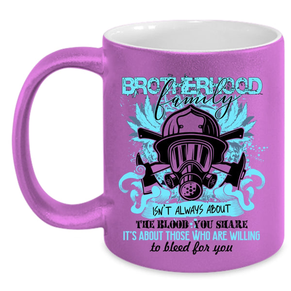 Awesome Gift For Fireman Coffee Mug, Brotherhood Family Accent Mug
