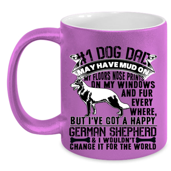 I've Got A Happy German Shepherd Coffee Mug, Dog Dad Accent Mug