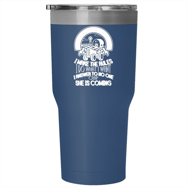 Being A Farmer Tumbler 30 oz Stainless Steel, Best Farmer Ever Travel Mug
