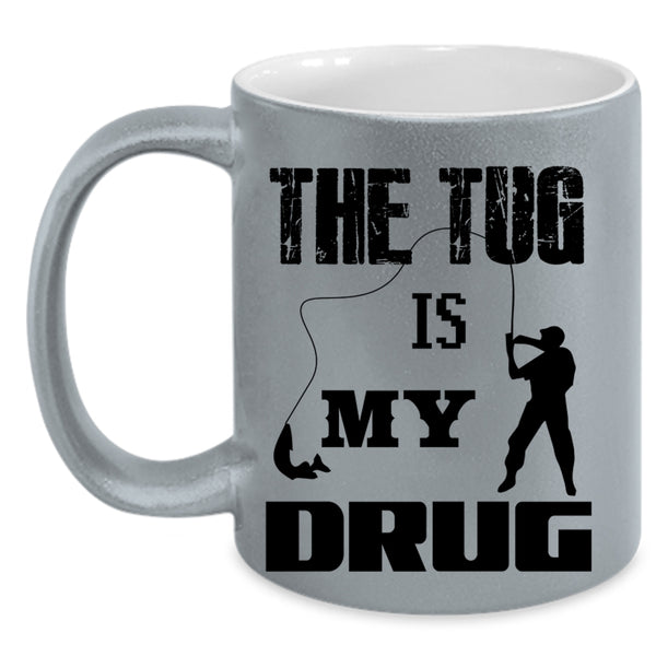 Funny Gift For Fisher Coffee Mug, I Love Fishing Accent Mug