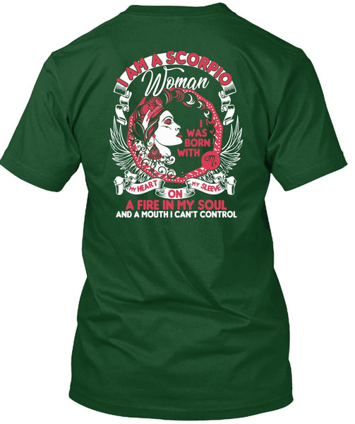 I Am A Scorpio Woman T Shirt, Fire In My Soul T Shirt