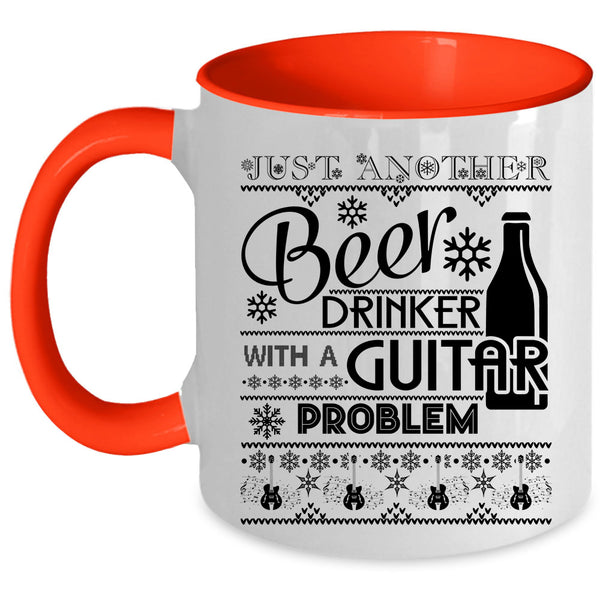 With A Guitar Problem Coffee Mug, Just Another Beer Drinker Accent Mug