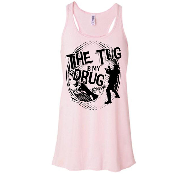 The Tug Is My Drug T Shirt, Coolest Fishing Tank Top