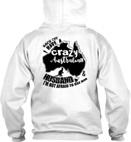 Crazy Australian Husband T Shirt, I Love Husband T Shirt