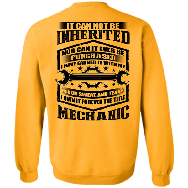 I Love Mechanic T Shirt, It Forever The Title Mechanic Sweatshirt