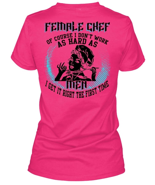 Female Chef T Shirt, I Love Chef T Shirt
