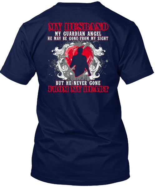My Husband My Guardian Angel T Shirt, From My Heart T Shirt