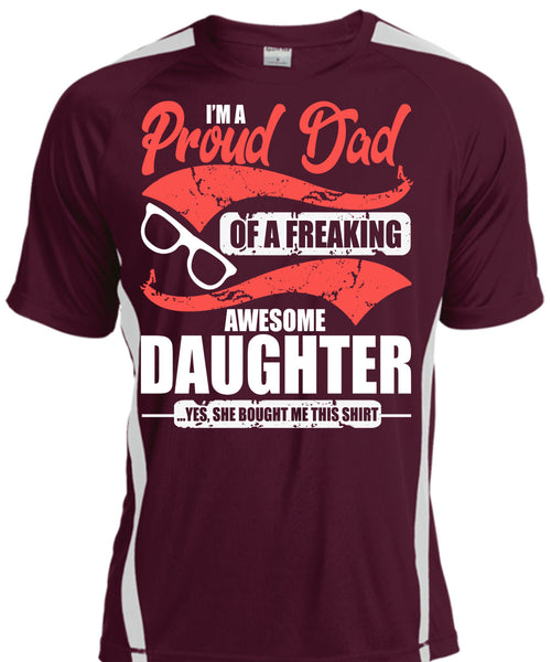 I'm A Proud Dad T Shirt, Awesome Daughter T Shirt, Cool Shirt
