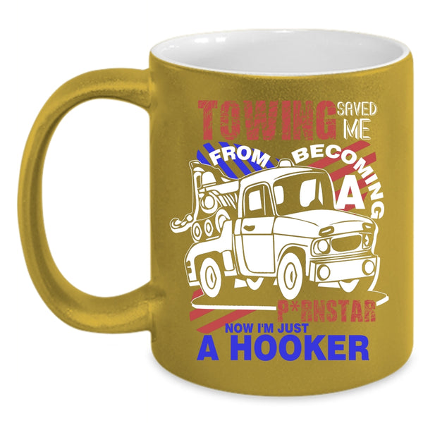 Cool Towing Coffee Mug, Become Tow Truck Driver Coffee Cup