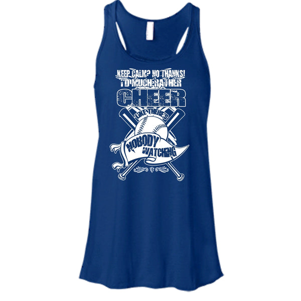 I'd Much Rather Cheer T Shirt, I'm A Baseball Player Tank Top