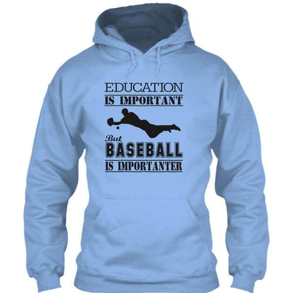Education Is Important T Shirt, Cool Baseball Player T Shirt