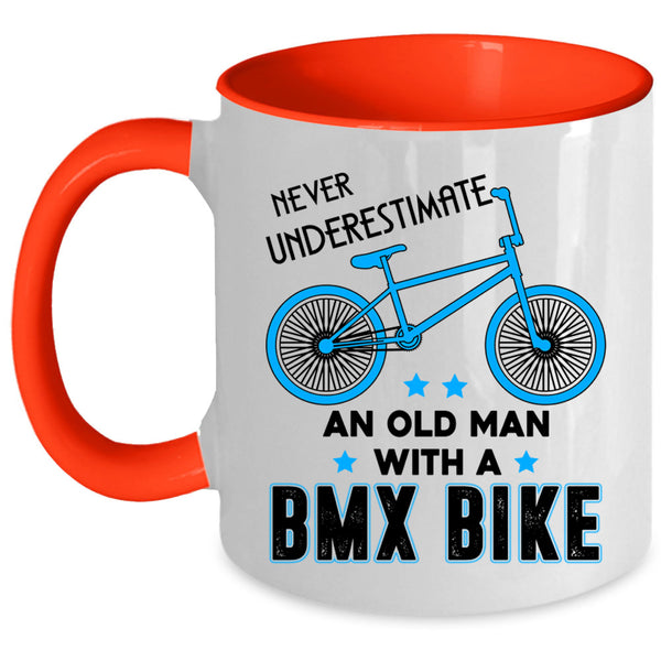 Funny Grandpa Coffee Mug, An Old Man With A BMX Bike Accent Mug