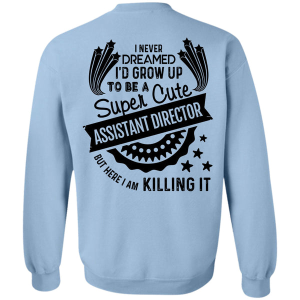 Being A Director T Shirt, I'd Grow Up To Be A Cute Assistant Director Sweatshirt