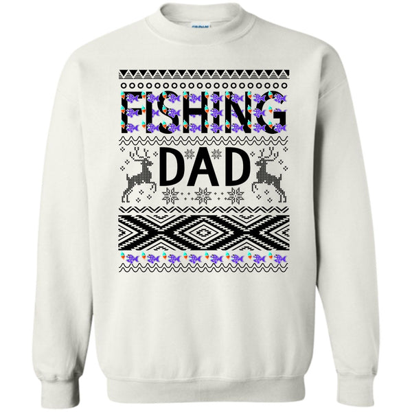 Merry Christmas Gift T Shirt, Fishing Dad Sweatshirt