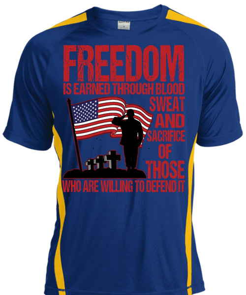 Freedom Is Earned T Shirt, Being A Veteran T Shirt, Cool Shirt