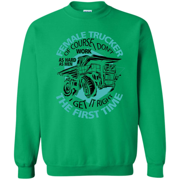 Coolest Female Trucker T Shirt, Female Trucker Sweatshirt