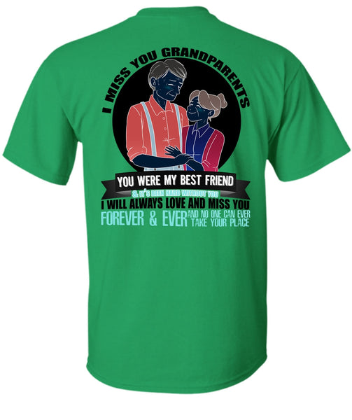 I Miss You Grandparents T Shirt, I Love Nana T Shirt