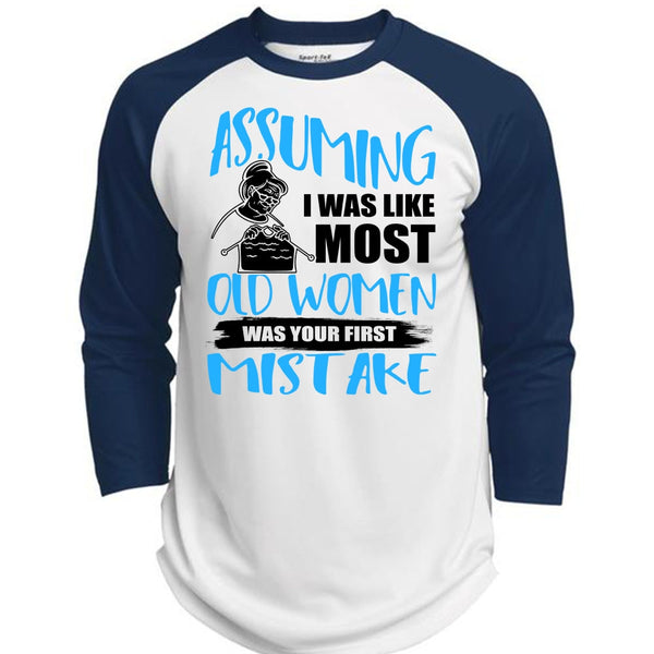 I Was Like Most Old Women T Shirt, I Love Knitting T Shirt, Awesome T-Shirts  (Polyester Game Baseball Jersey)