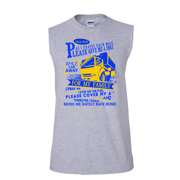 Please Give Me A Smile T Shirt, Gift For Trucker Tank Top (Men's Cotton Sleeveless)