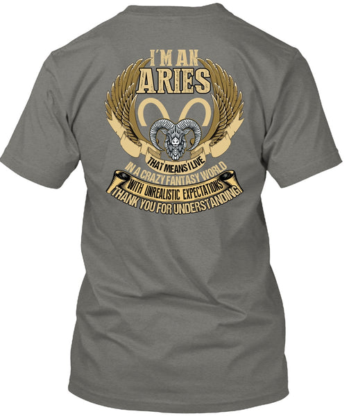 I'm An Aries T Shirt, Thank You For Understanding T Shirt