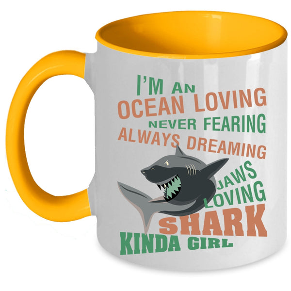 Loving Shark Kinda Coffee Mug, I'm An ocean Loving  Accent Mug