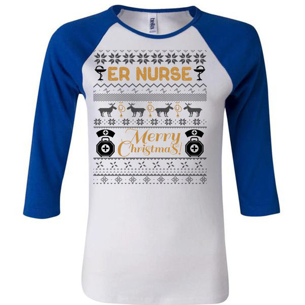 ER Nurse Merry Christmas T Shirt, I Love Nursing T Shirt, Awesome T-Shirts