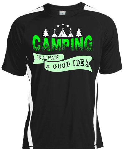 A black t-shirt with the shopify logo