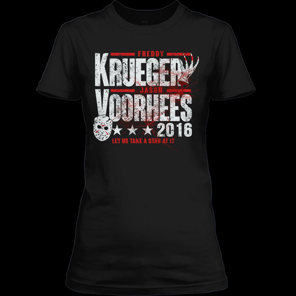 A black t-shirt with the shopify logo