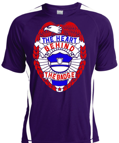 The Heart Behind The Badge T Shirt, Being A Police T Shirt, Cool Shirt