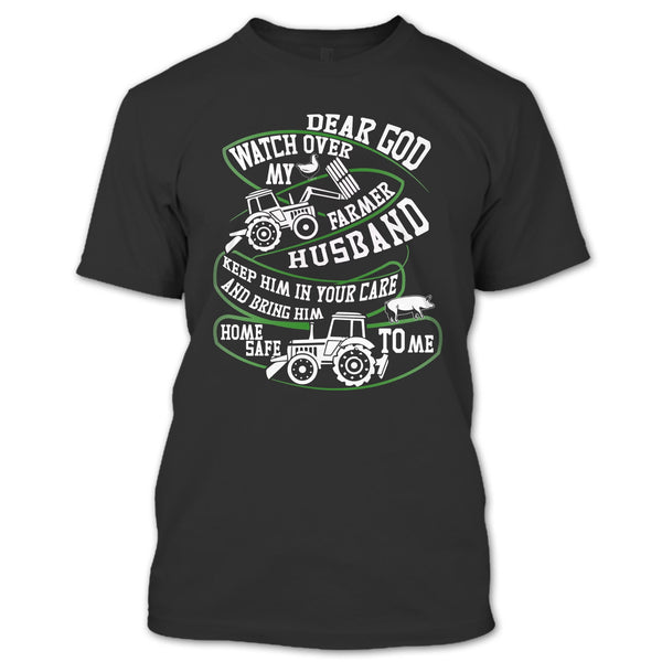 A black t-shirt with the shopify logo