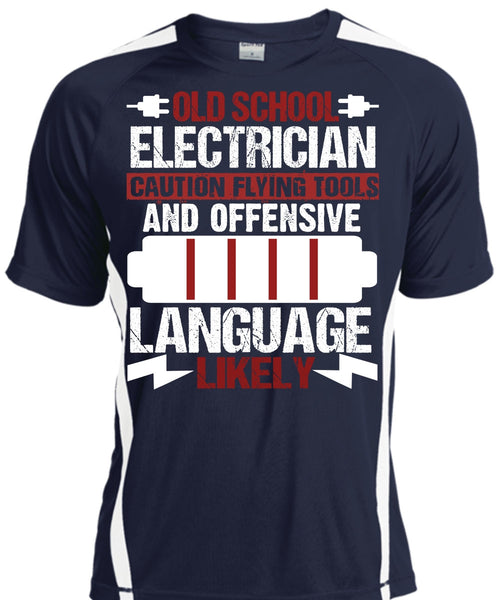Old School Electrician T Shirt, Being An Electrician T Shirt, Cool Shirt