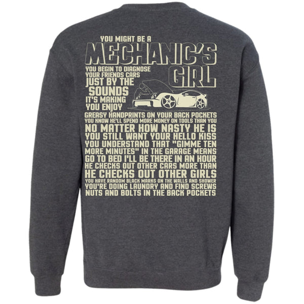 He Checks Out Other Girls T Shirt, I Love Mechanic Sweatshirt