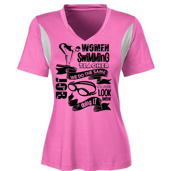 Women Swimming Teacher T Shirt, I Love Swimming T Shirt, Awesome T-Shirts