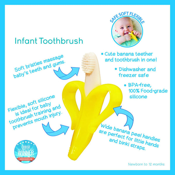 Baby Banana Infant Training Toothbrush and Teether