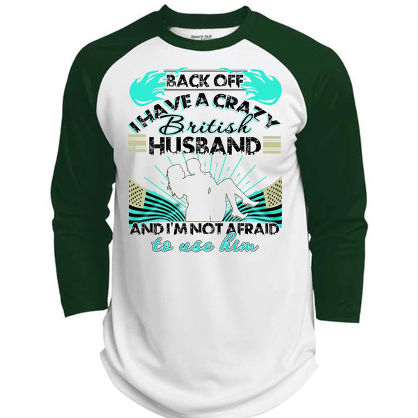 I Have A Cray British Husband T Shirt, I Love Husband T Shirt, Awesome T-Shirts  (Polyester Game Baseball Jersey)