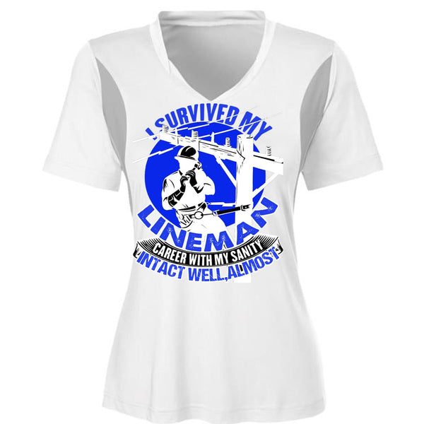 I Survived My Lineman T Shirt, Being A Lineman T Shirt, Awesome T-Shirts