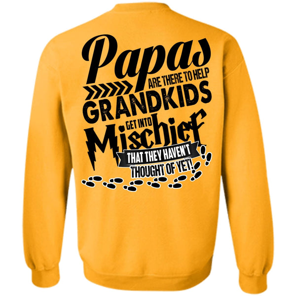 I Love Papa T Shirt, Papas Are There To Help Grandkids Sweatshirt