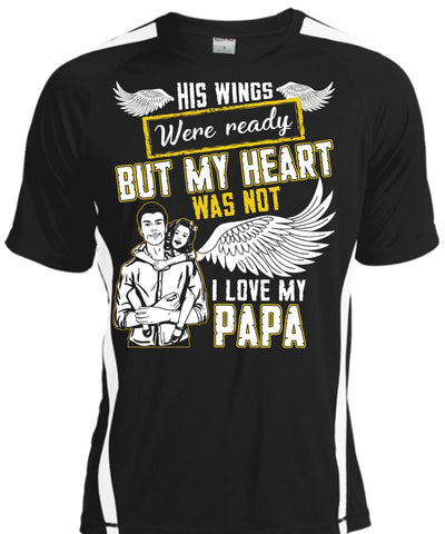 A black t-shirt with the shopify logo