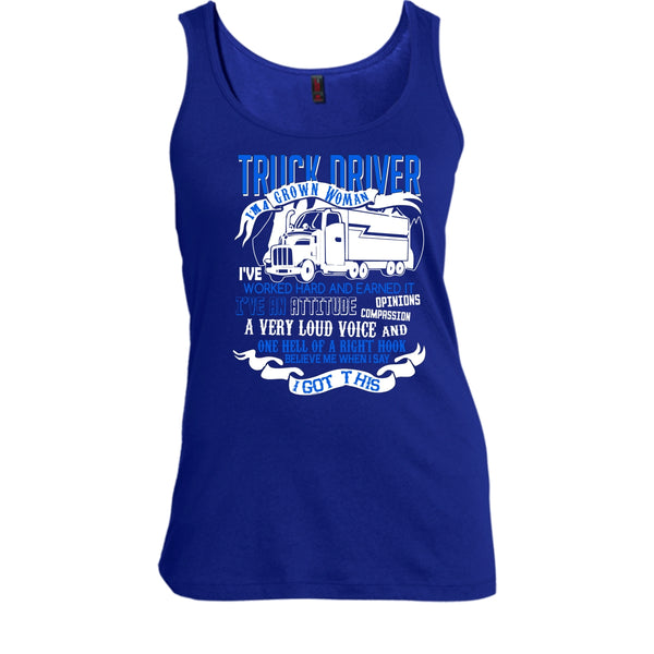 Trucker Driver T Shirt, I'm A Grow Woman Tank Top