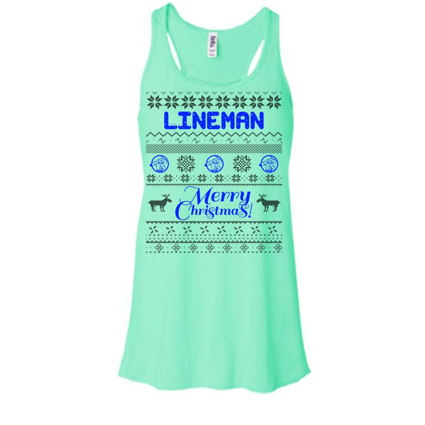 Lineman Merry Christmas T Shirt, Gift For Merry Christmas T Shirt, Awesome t-shirts