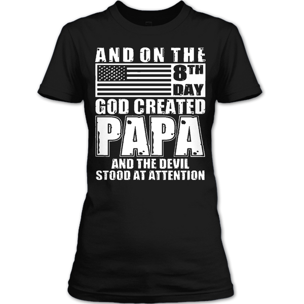 A black t-shirt with the shopify logo