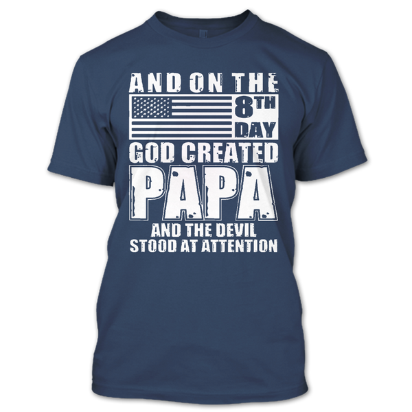 A black t-shirt with the shopify logo