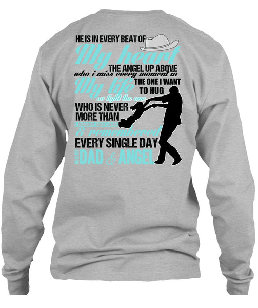 He Is My Dad And Angel T Shirt, I Love Dad T Shirt