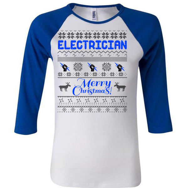 Electrician Merry Christmas T Shirt, Winter Holiday T Shirt, Awesome T-Shirts