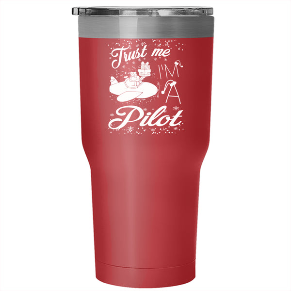 I'm A Pilot Tumbler 30 oz Stainless Steel, Christmas Gift For Pilot Travel Mug
