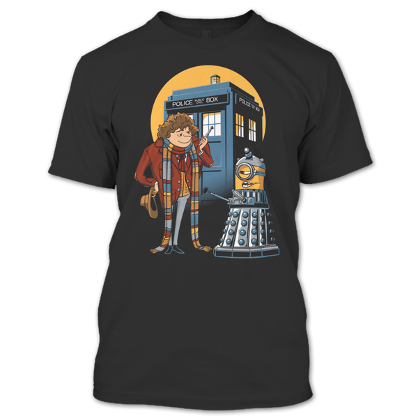 A black t-shirt with the shopify logo