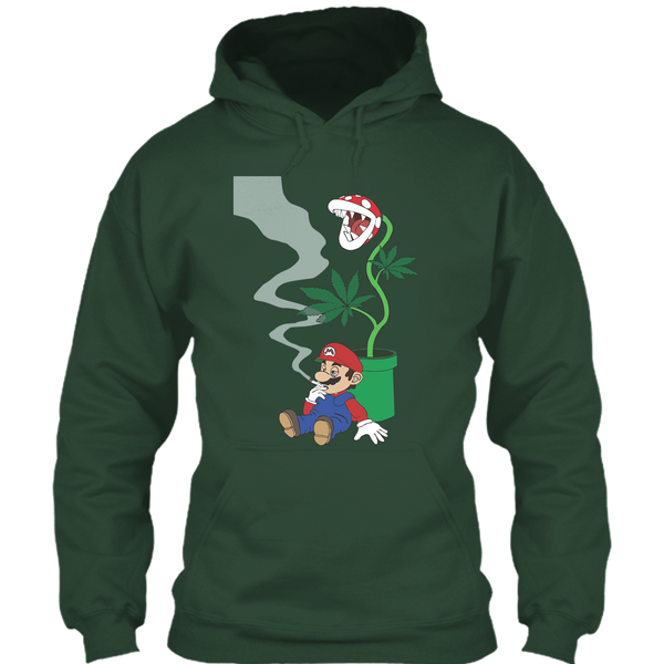 A black t-shirt with the shopify logo