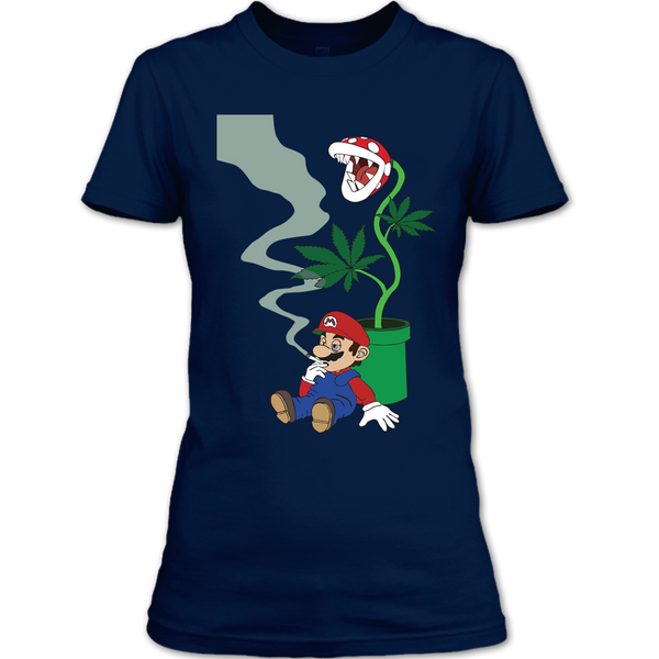 A black t-shirt with the shopify logo