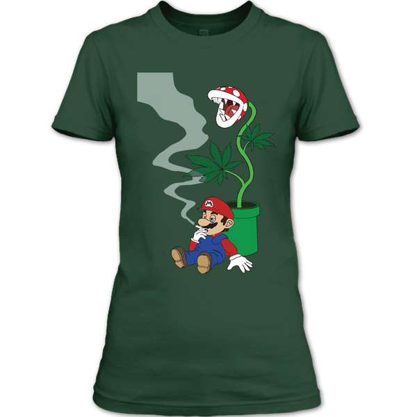 A black t-shirt with the shopify logo